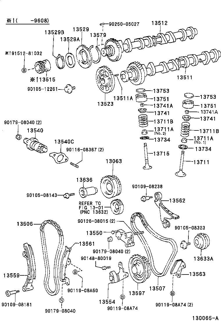 Toyota 13501-75040 CAMSHAFT