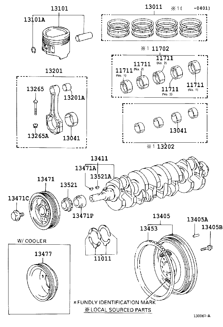 13205-30030 BEARING SET, CONNECTING ROD product image