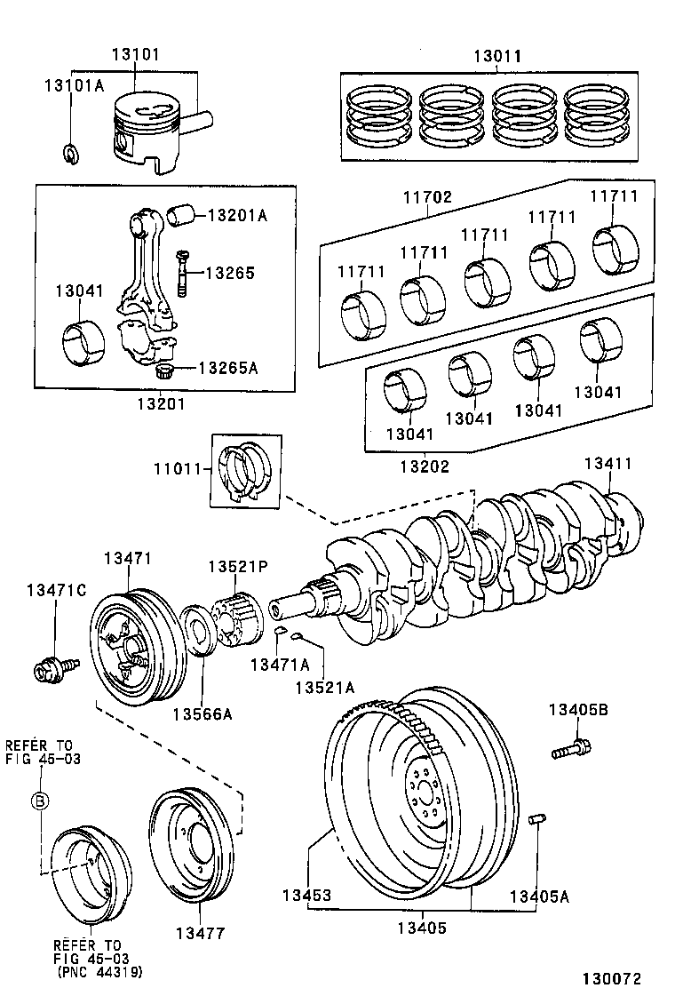 88451-26060 PULLEY, CRANKSHAFT, NO.2 product image
