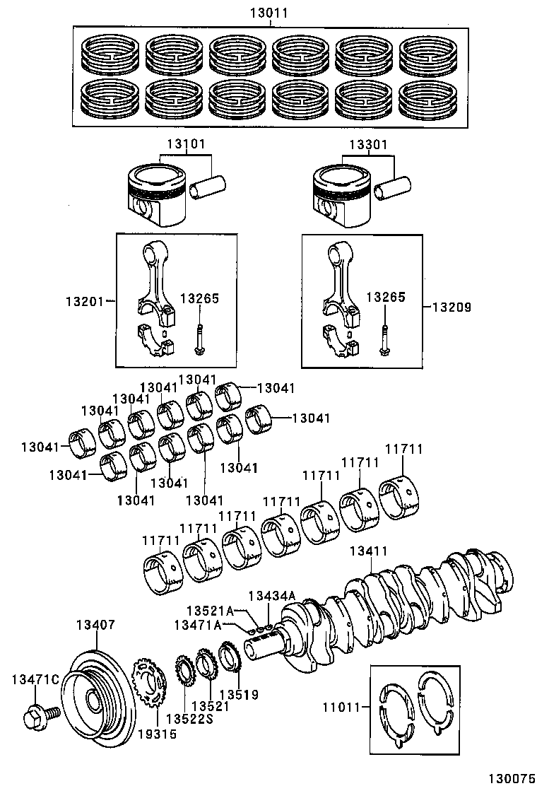 13201-32010 ROD SUB-ASSY, CONNECTING product image