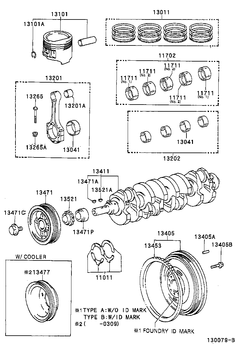 13450-54051 FLYWHEEL SUB-ASSY product image