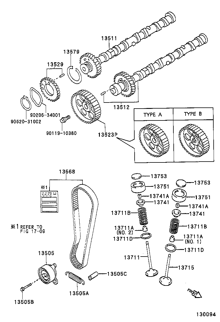 13050-16010 PULLEY, CAMSHAFT TIMING product image