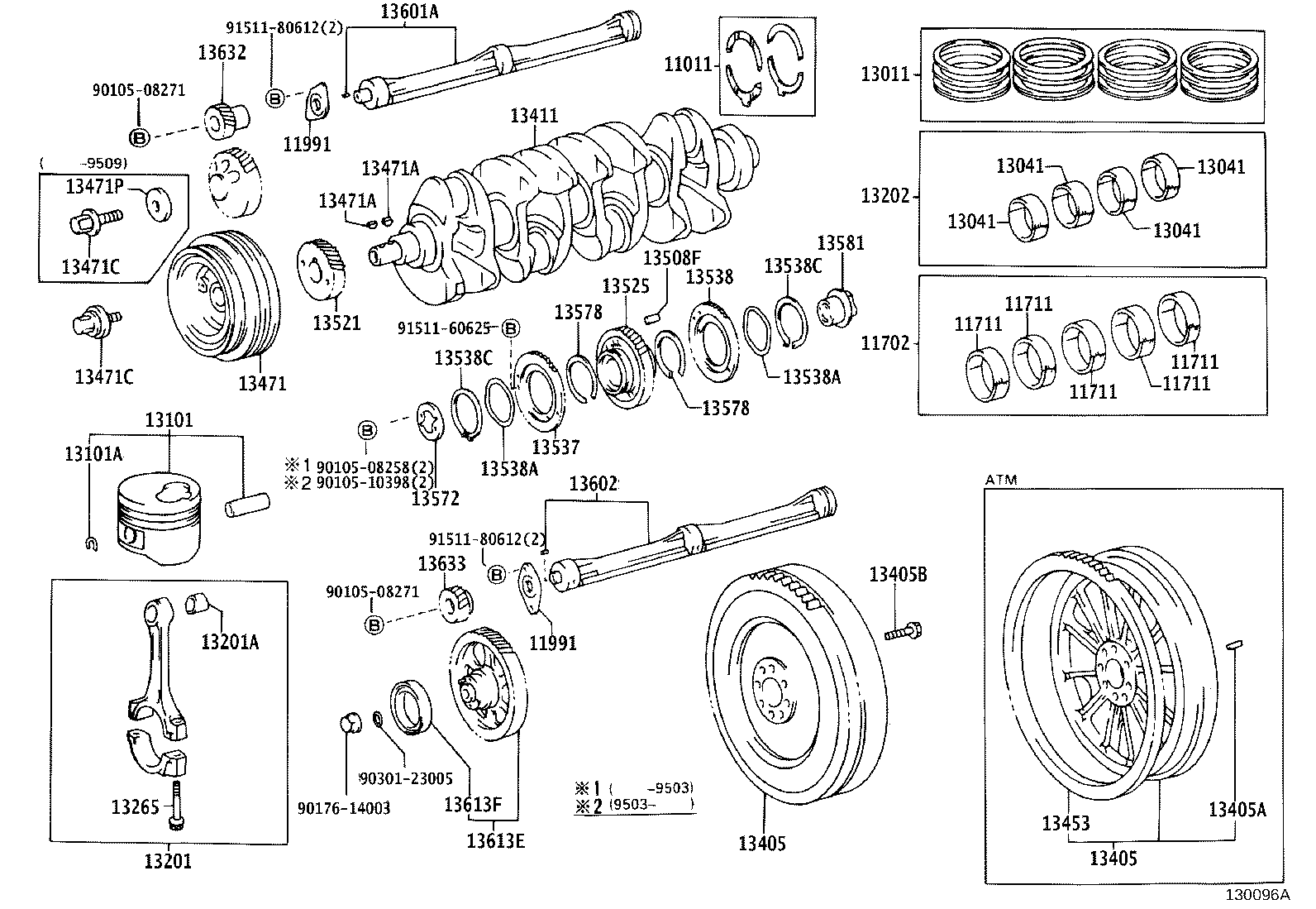 13470-61060 PULLEY, CRANKSHAFT product image