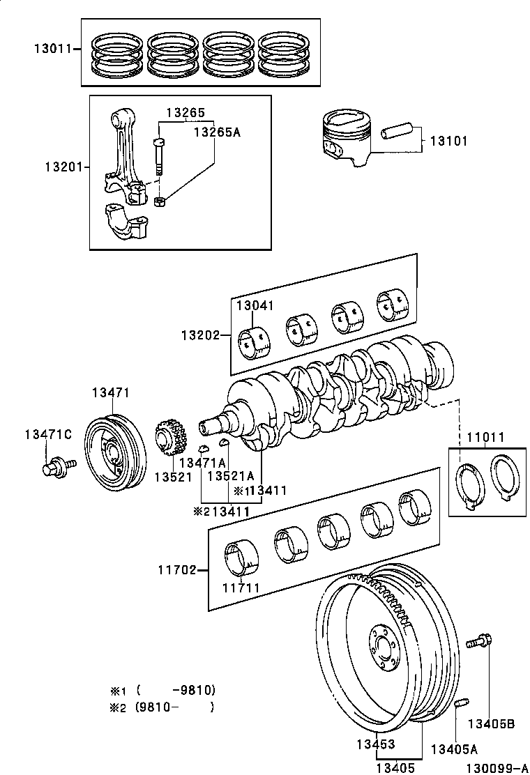 11011-0L010 WASHER SET, CRANKSHAFT THRUST product image