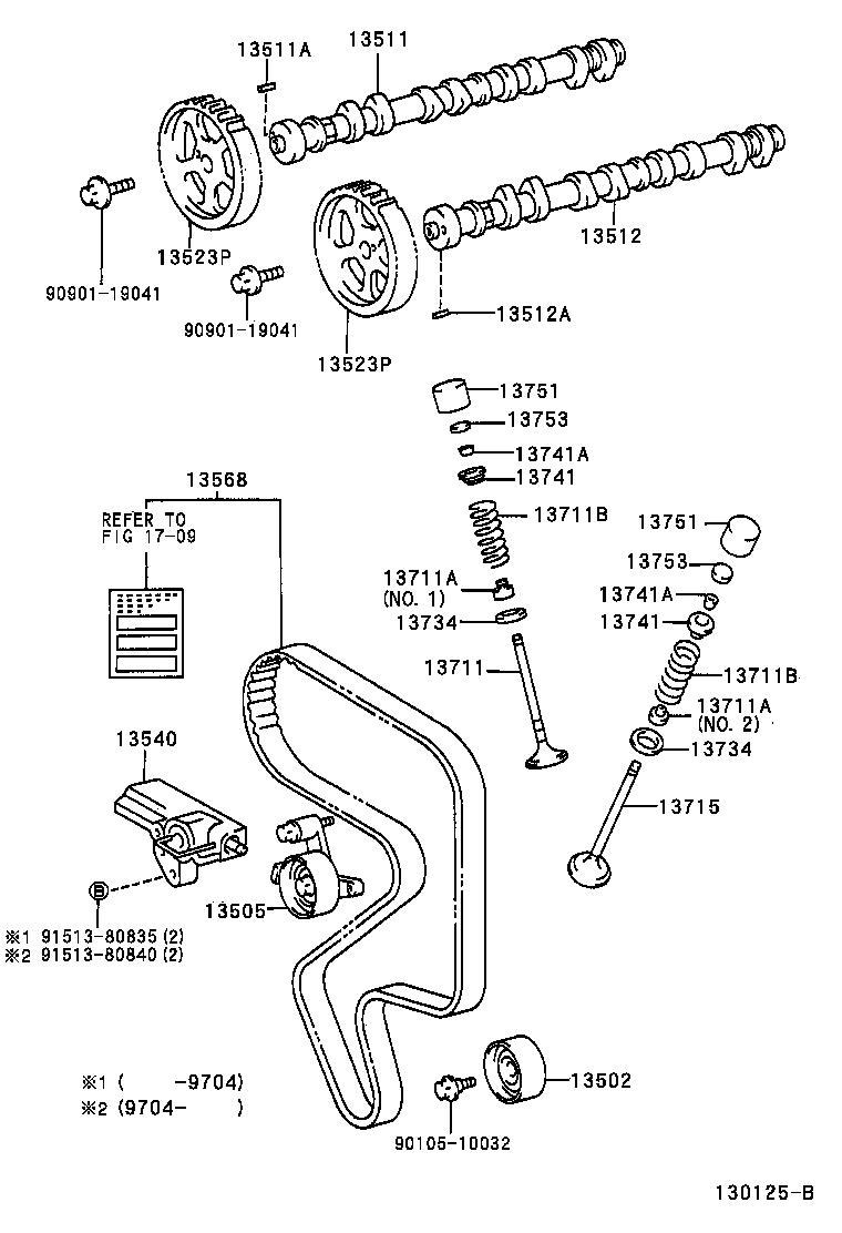 13503-88560 IDLER SUB-ASSY, TIMING BELT, NO.2 product image