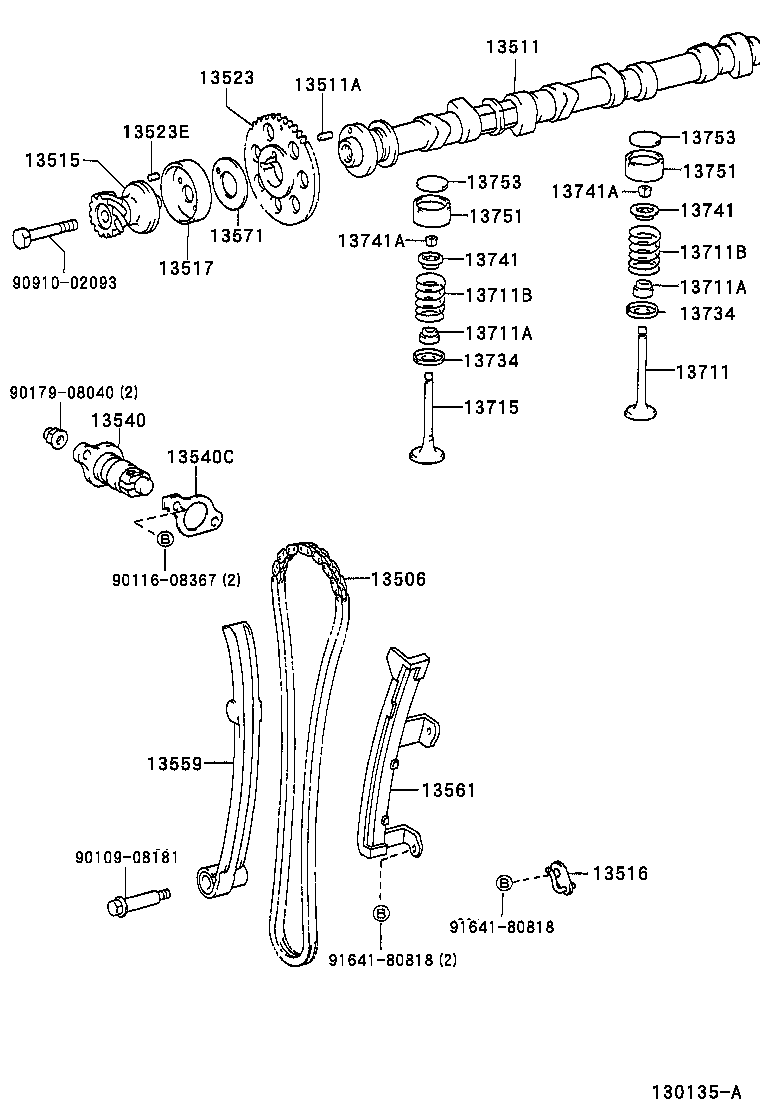 13501-05030 CAMSHAFT product image