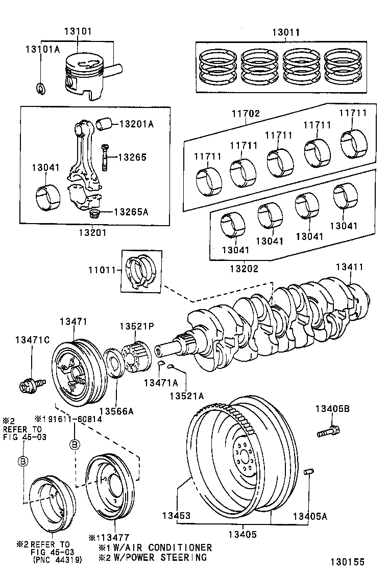 13103-54140 PISTON SUB-ASSY, W/PIN product image