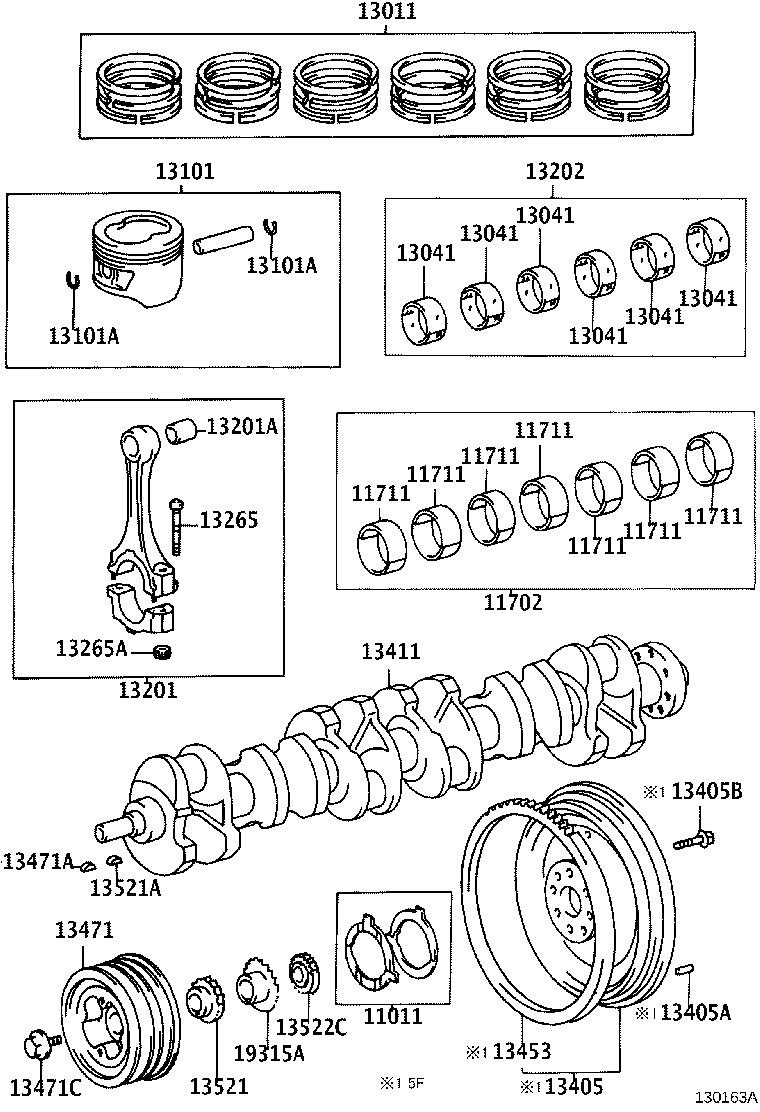 88451-60080 PULLEY, CRANKSHAFT, NO.2 product image