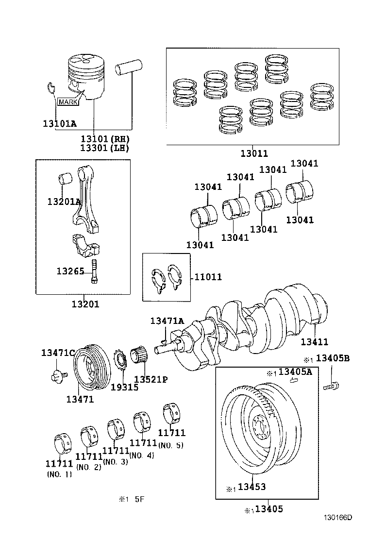88451-60080 PULLEY, CRANKSHAFT, NO.2 product image