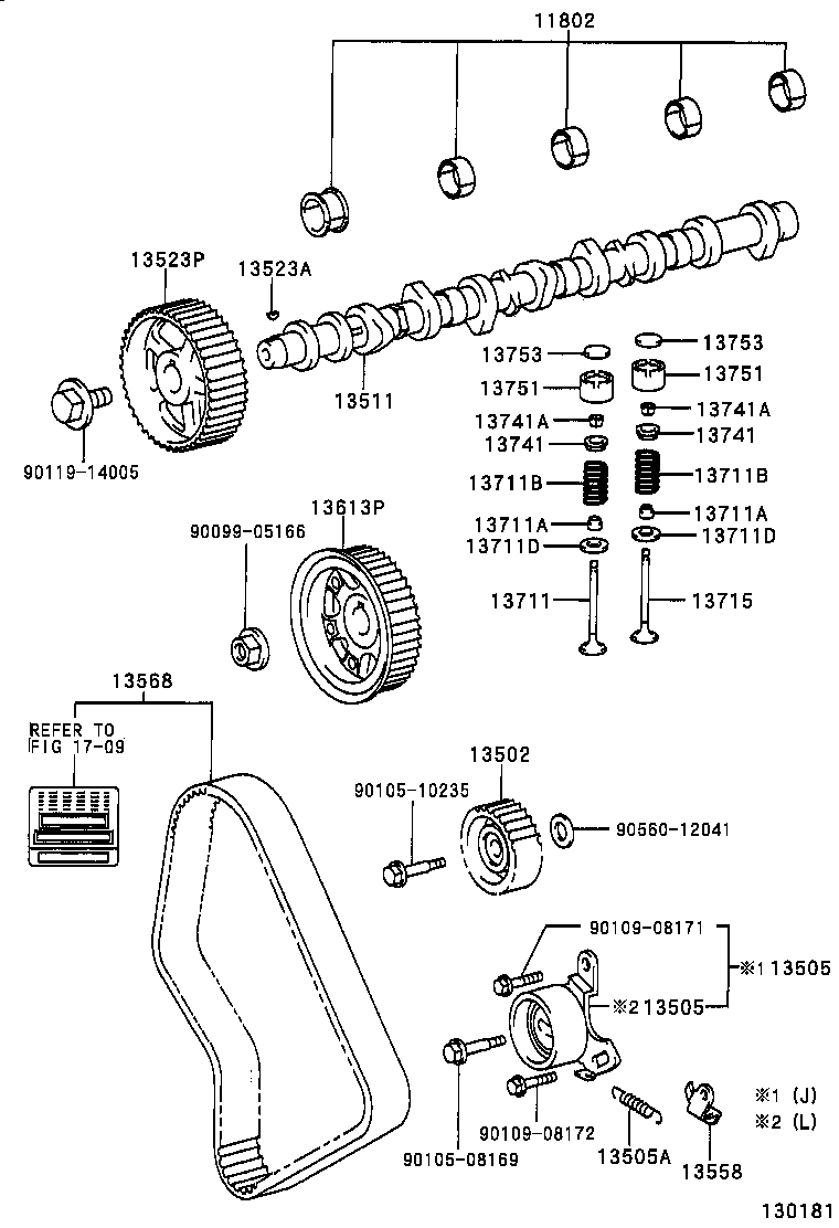 13501-05010 CAMSHAFT product image