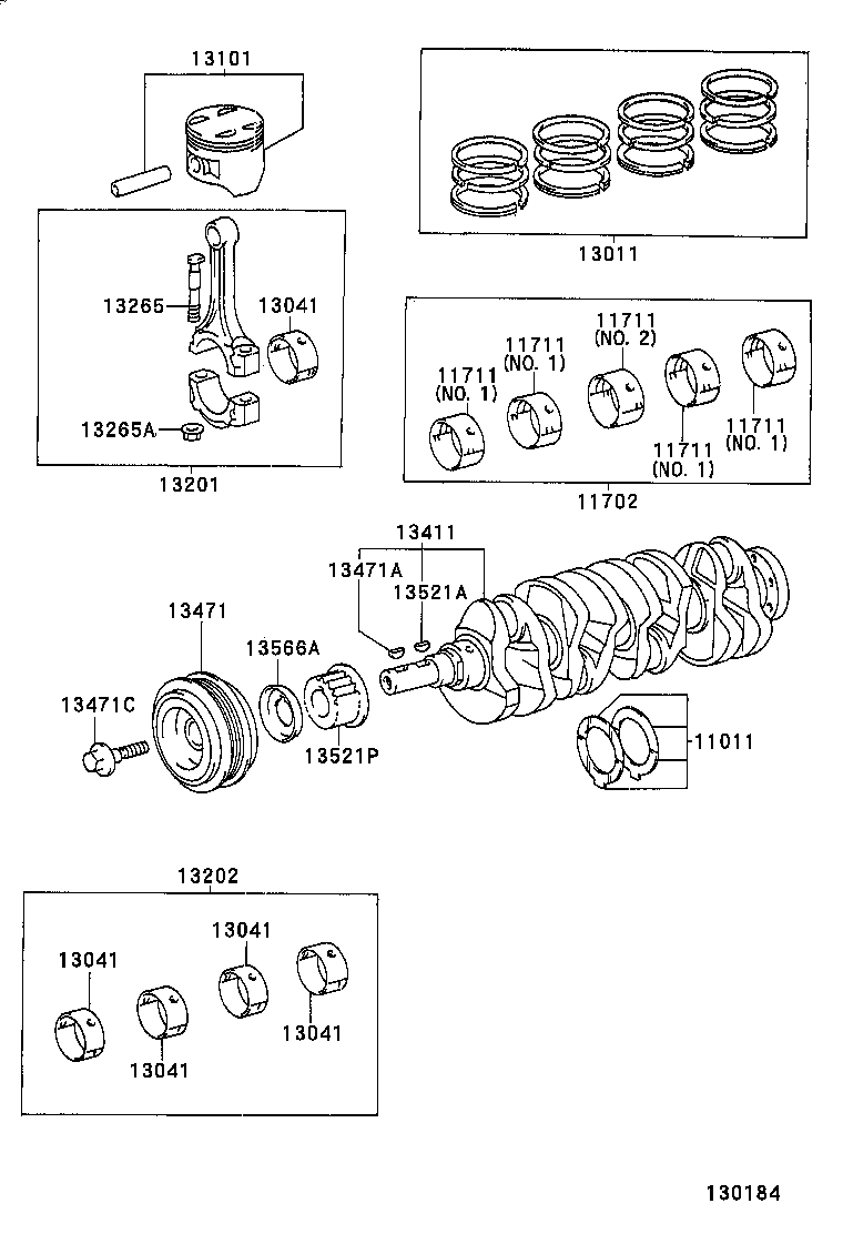 13201-29036 ROD SUB-ASSY, CONNECTING product image
