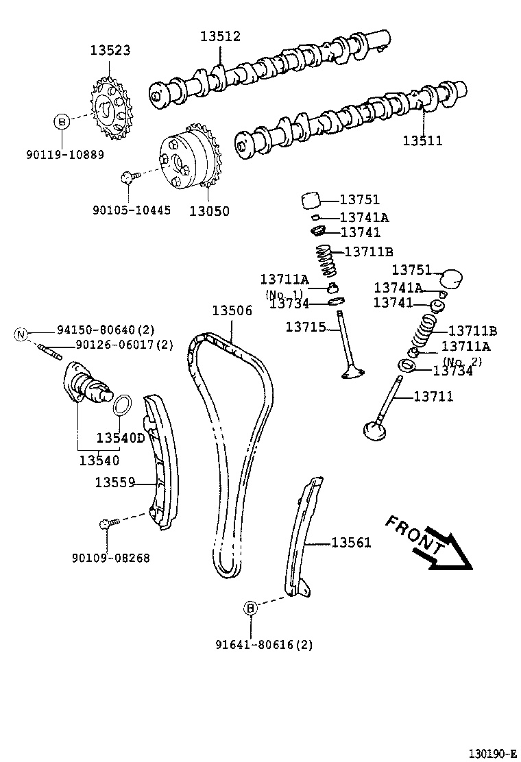 13050-22012 GEAR ASSY, CAMSHAFT TIMING product image
