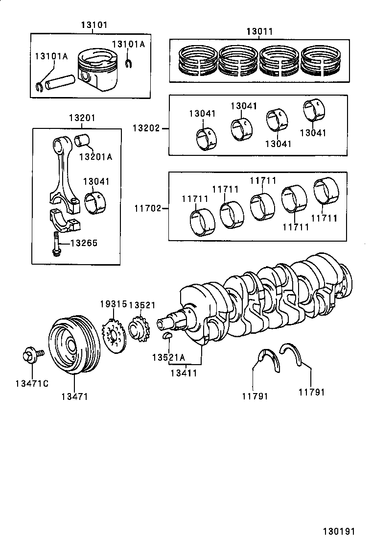 13201-29036 ROD SUB-ASSY, CONNECTING product image