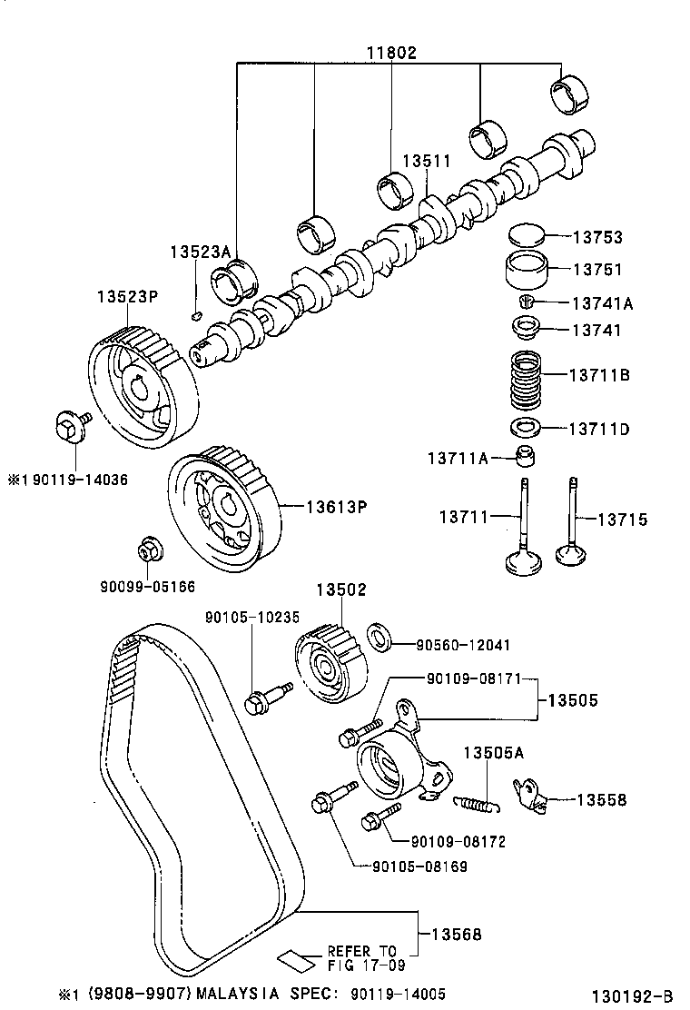 13501-75010 CAMSHAFT product image