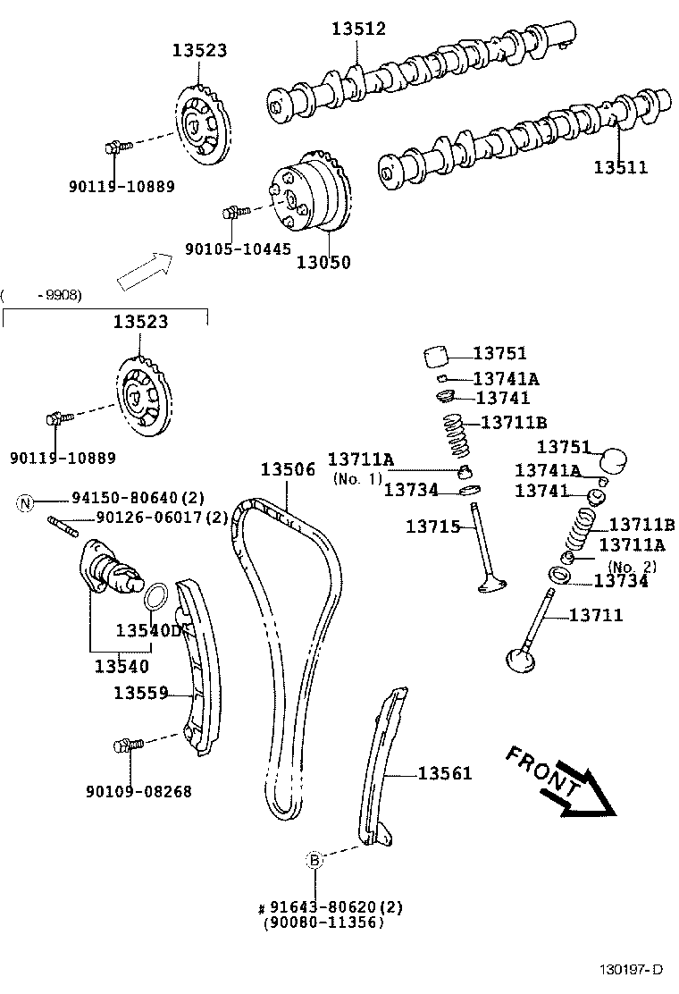 Toyota 13501-22030 CAMSHAFT