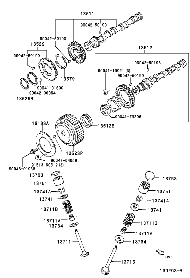 13579-87201 WASHER, CAMSHAFT TIMING GEAR BOLT product image