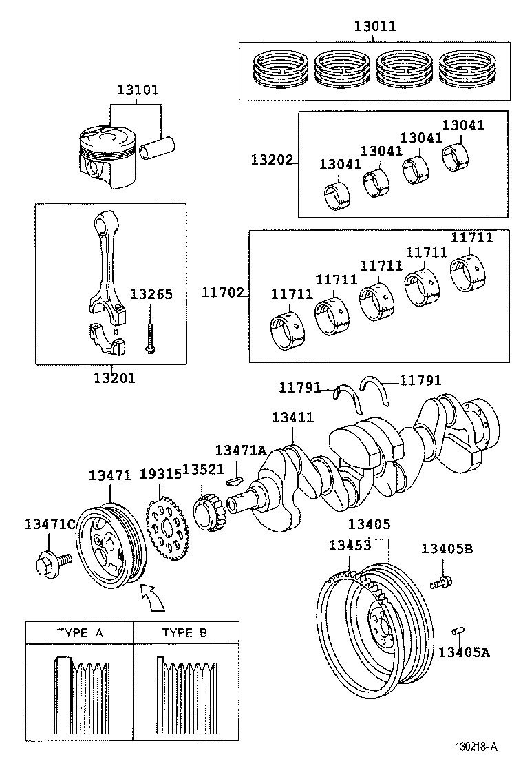 13101-21040 PISTON SUB-ASSY, W/PIN product image