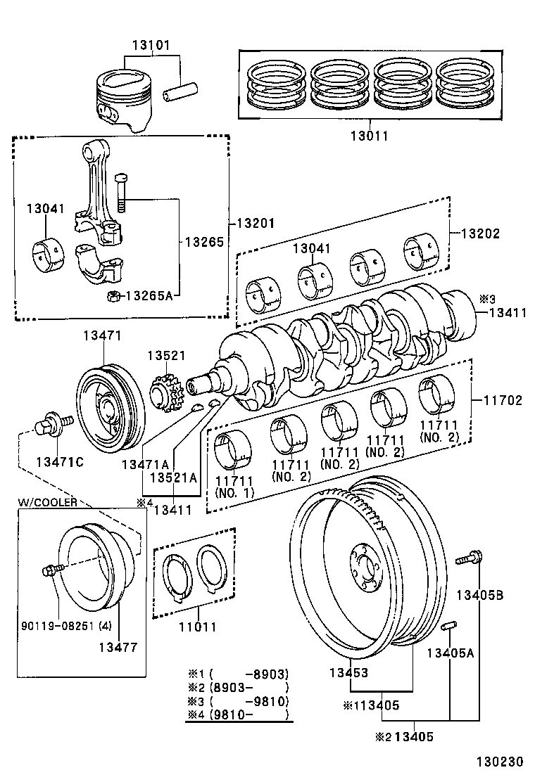 13204-71021 BEARING SET, CONNECTING ROD product image