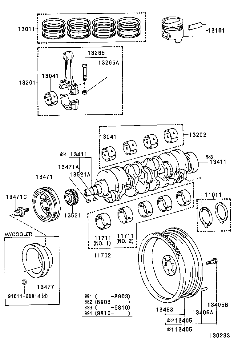 13101-44016 PISTON SUB-ASSY, W/PIN product image
