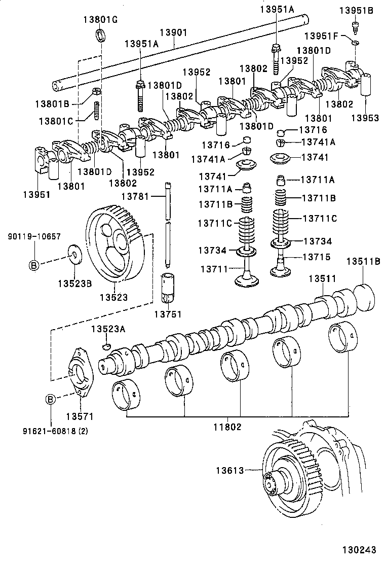 11801-89101 BEARING SET, CAMSHAFT product image