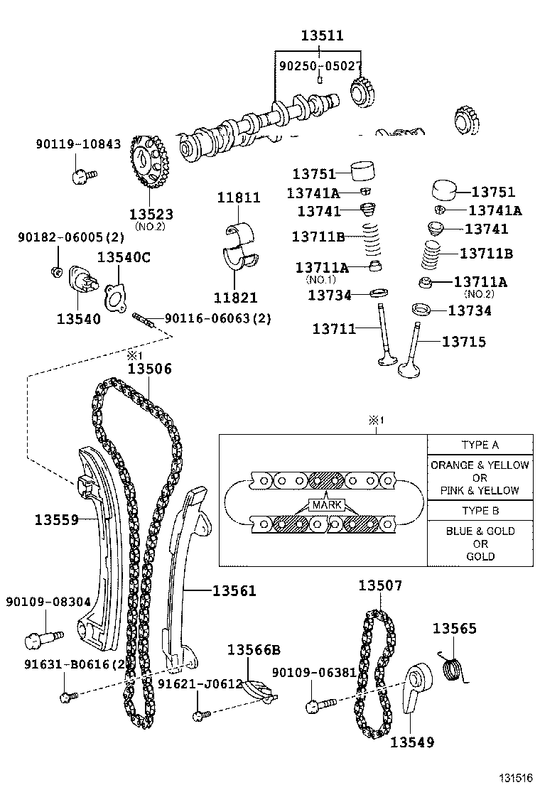 13523-28030 GEAR OR SPROCKET, CAMSHAFT TIMING product image