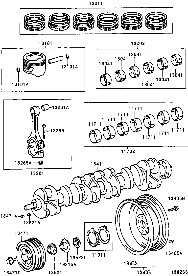 13204-66030 BEARING SET, CONNECTING ROD product image