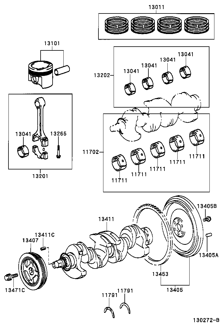 13101-22100 PISTON SUB-ASSY, W/PIN product image