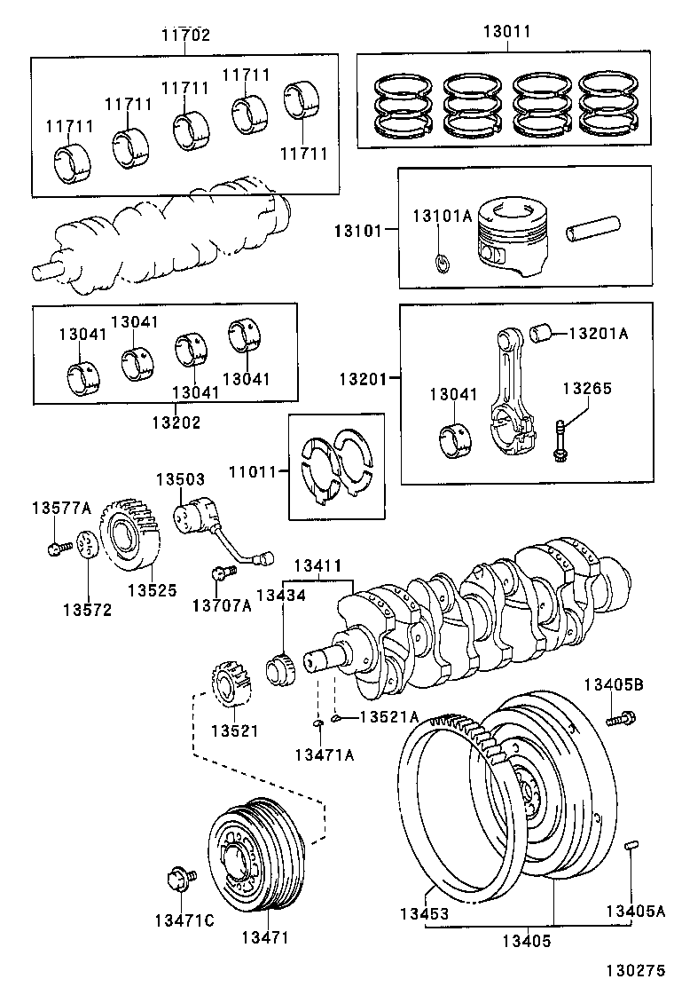 90031-09050 BOLT, FLYWHEEL SETTING product image