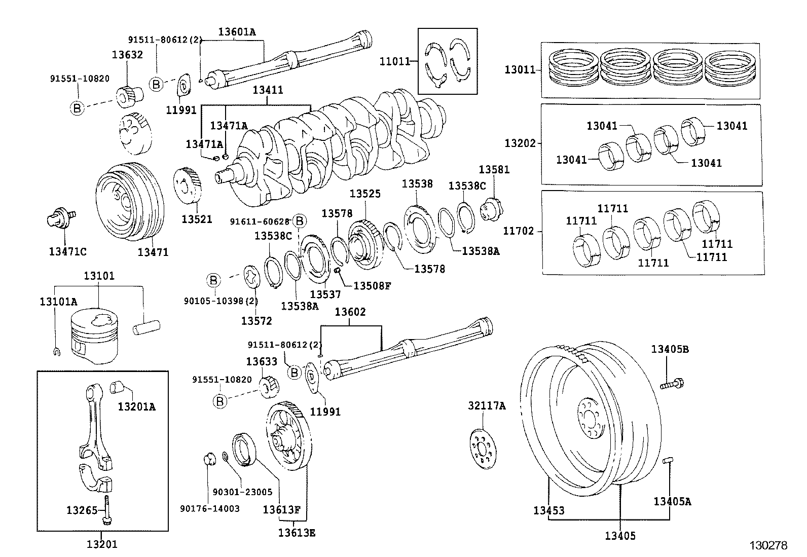 11011-0L010 WASHER SET, CRANKSHAFT THRUST product image