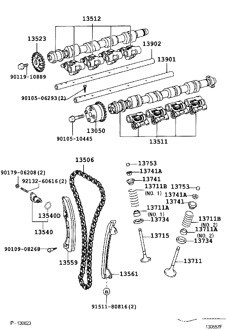 13501-0D030 CAMSHAFT product image