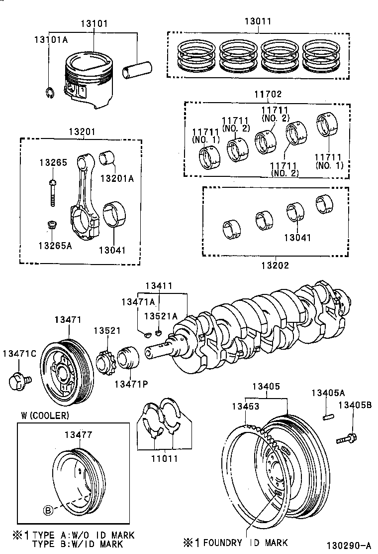 88451-0B100 PULLEY, CRANKSHAFT, NO.2 product image