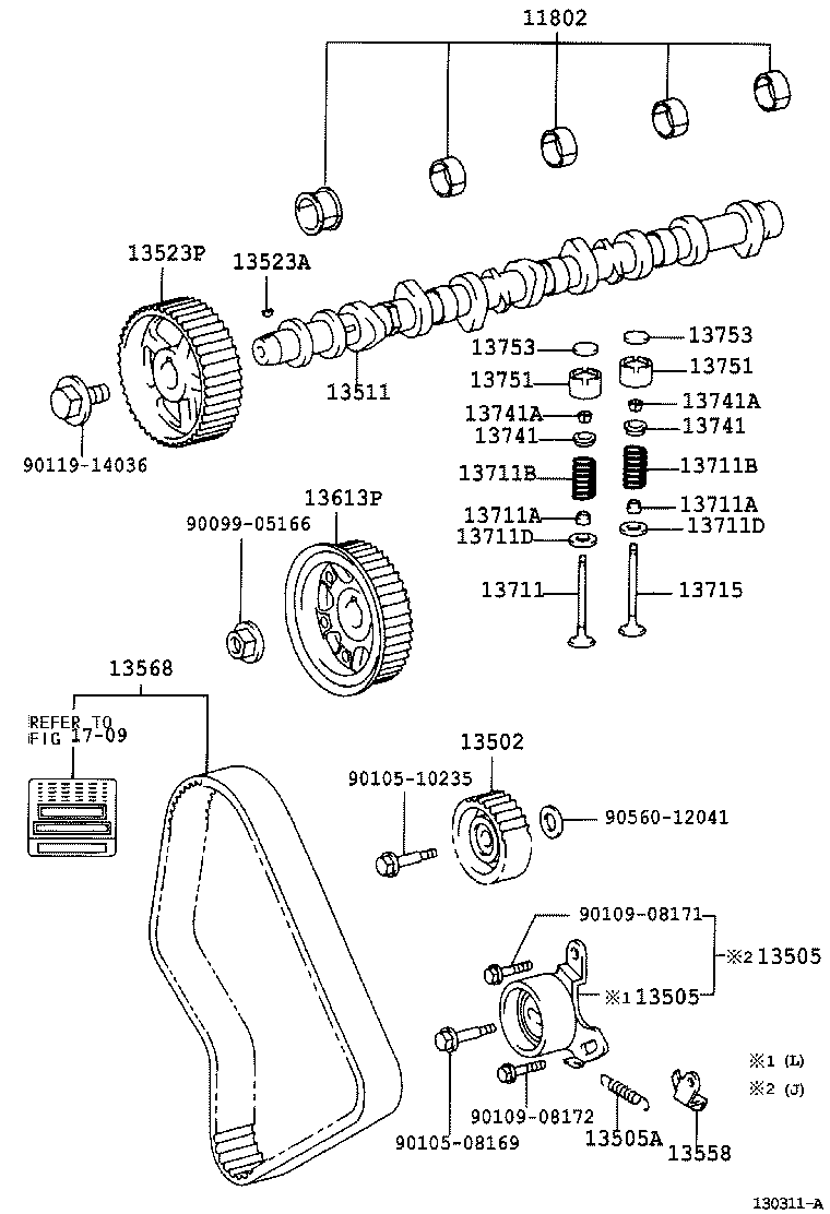 90913-02052 SEAL OR RING, O(FOR VALVE STEM OIL) product image