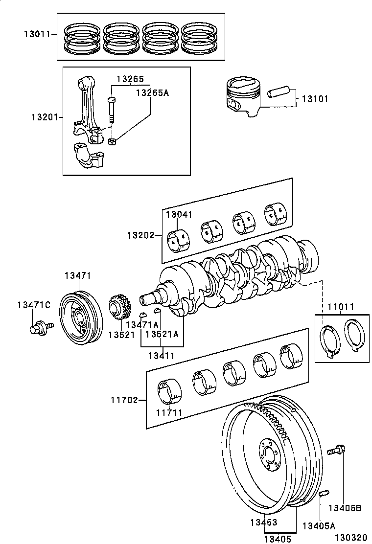 88451-0B100 PULLEY, CRANKSHAFT, NO.2 product image
