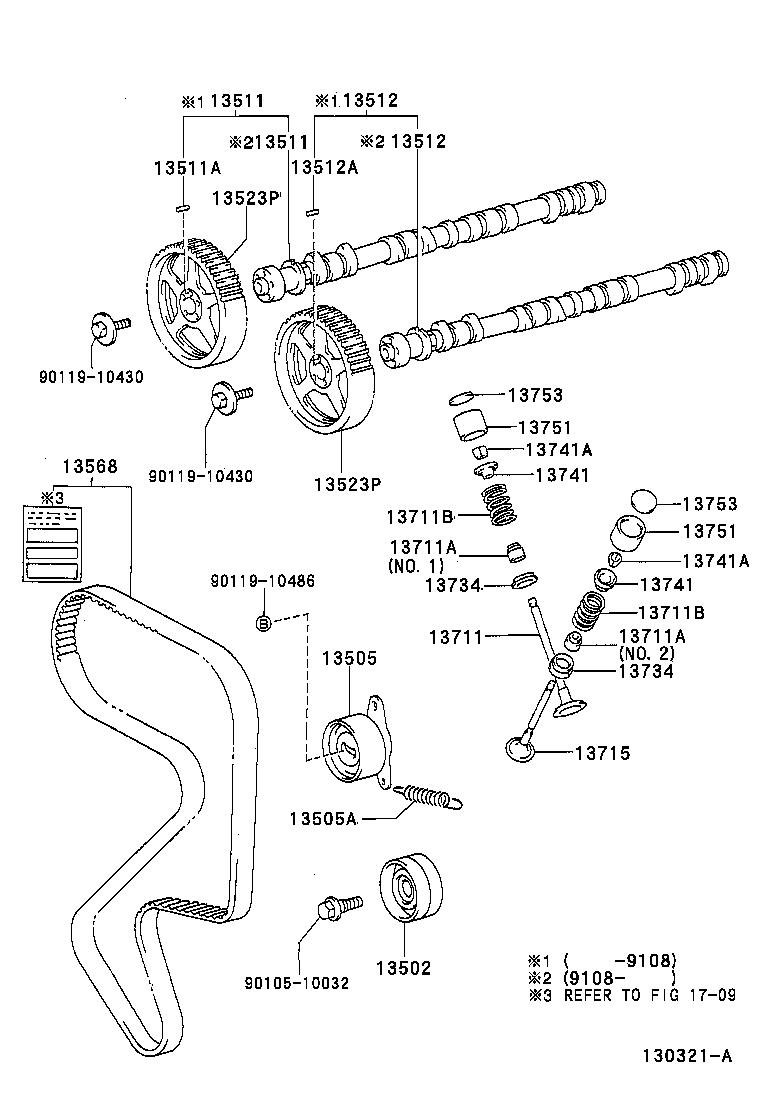 13502-88560 CAMSHAFT, NO.2 product image