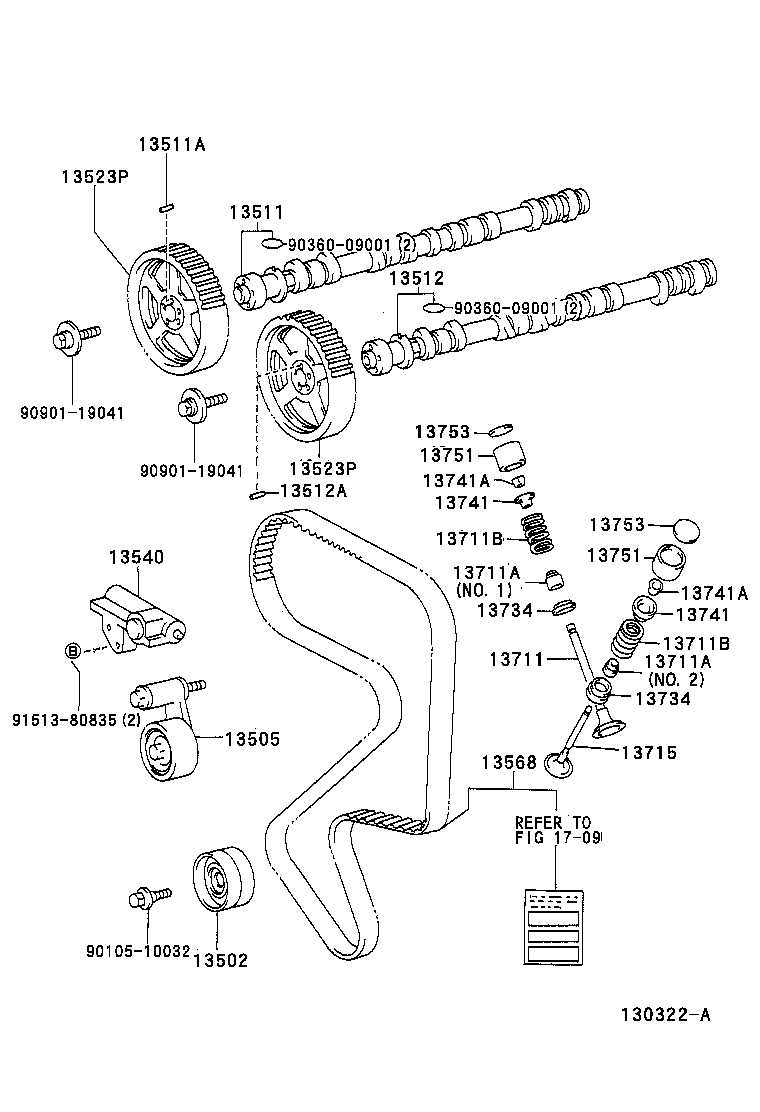 13502-88560 CAMSHAFT, NO.2 product image