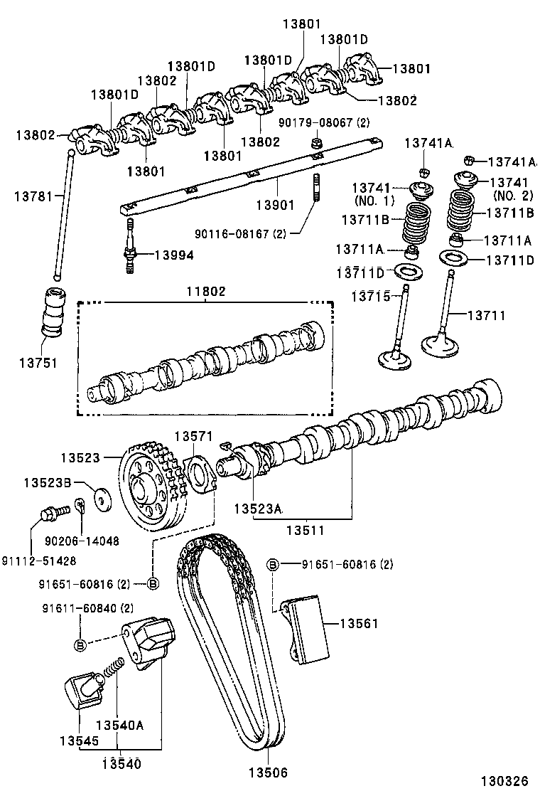 13501-05010 CAMSHAFT product image