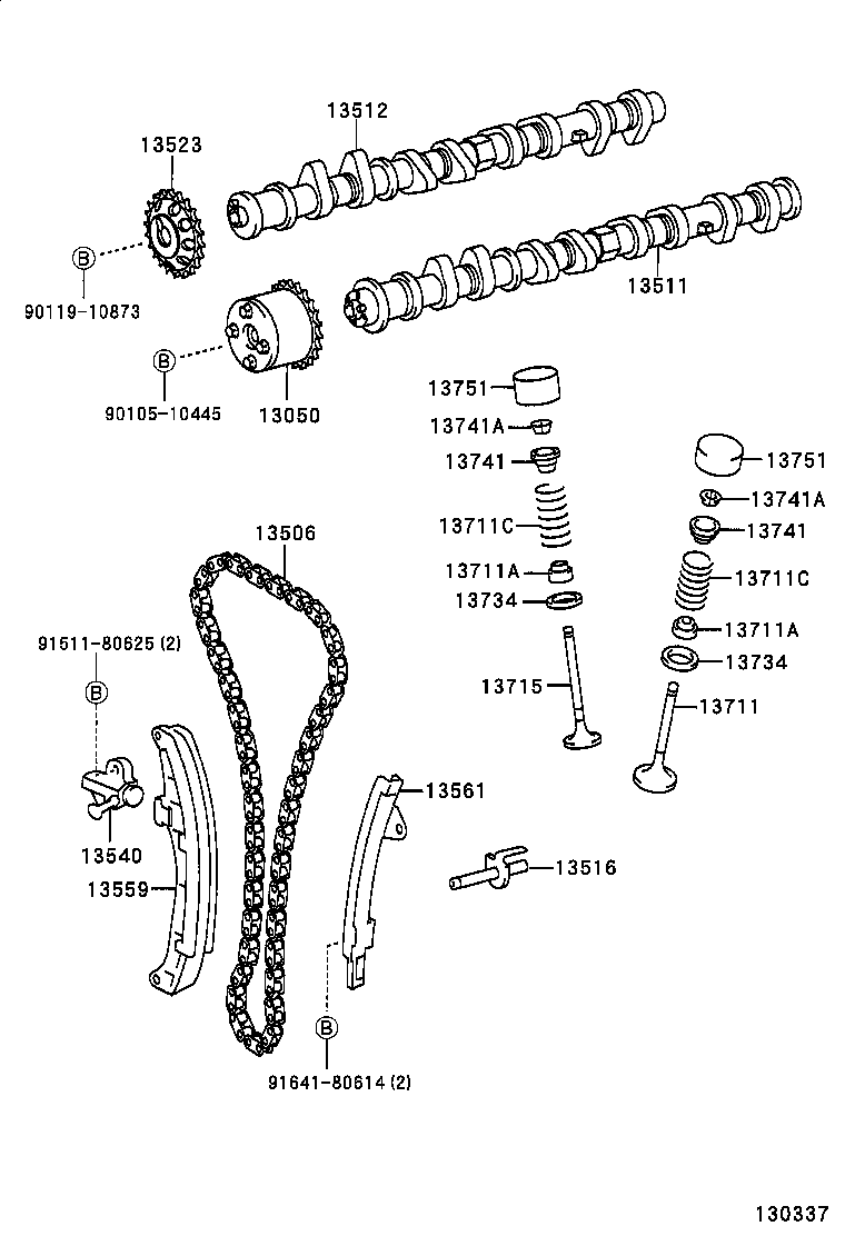 13501-21040 CAMSHAFT product image