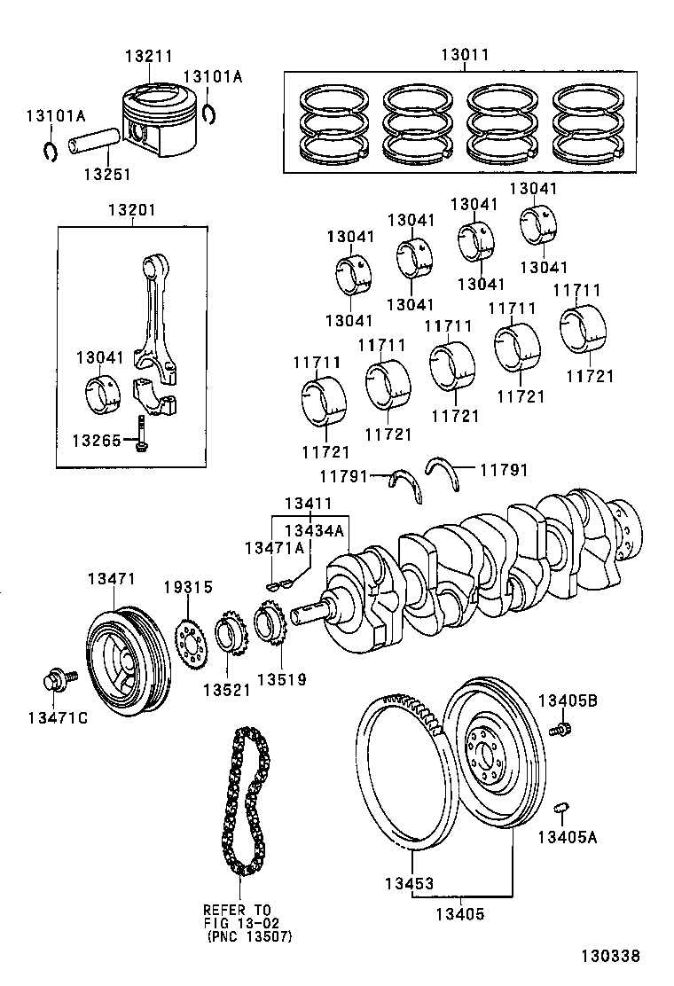 13103-02090 PISTON SUB-ASSY, W/PIN product image