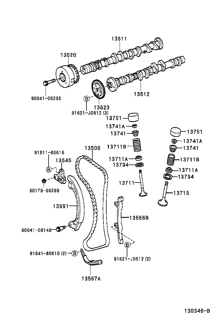 13579-87201 WASHER, CAMSHAFT TIMING GEAR BOLT product image