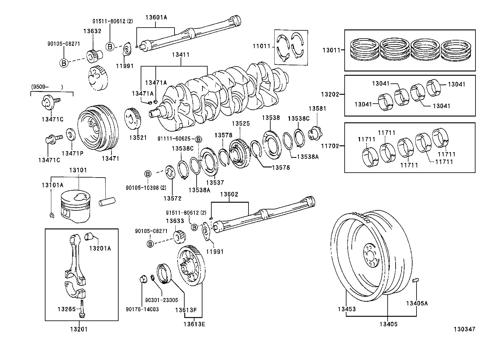 13041-67030 BEARING, CONNECTING ROD product image