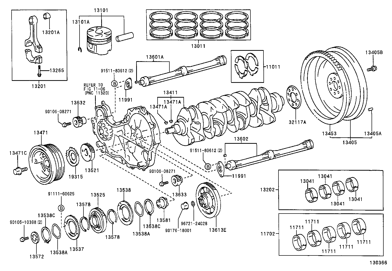 13103-67050 PISTON SUB-ASSY, W/PIN product image