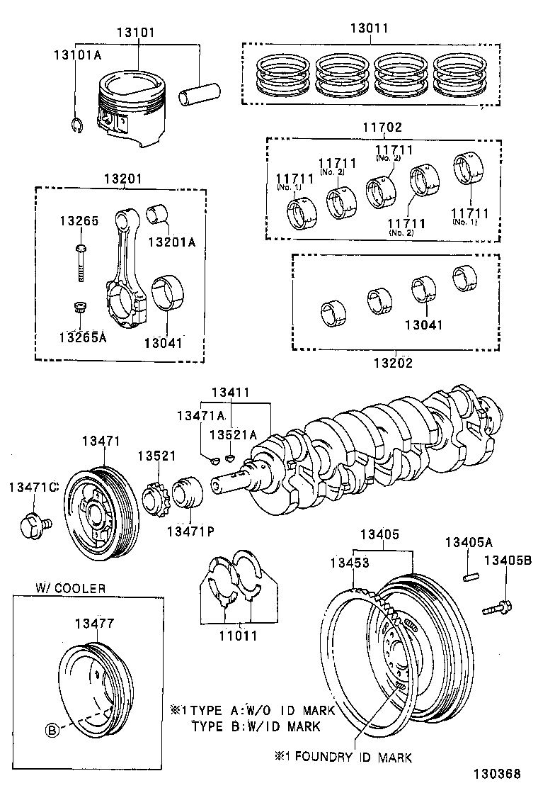 88451-0B100 PULLEY, CRANKSHAFT, NO.2 product image