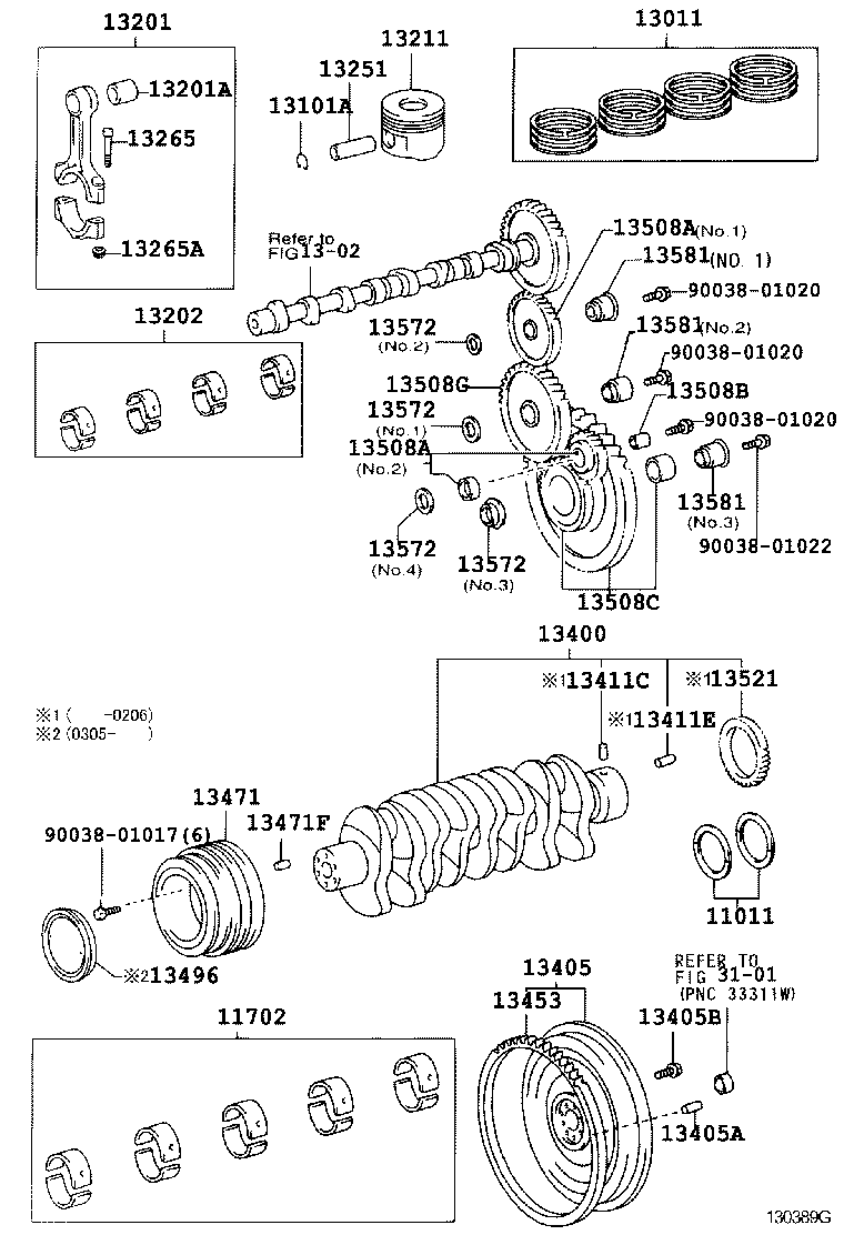 90031-09057 BOLT, FLYWHEEL SETTING product image