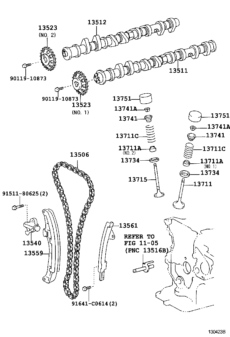 13559-0D031 SLIPPER, CHAIN TENSIONER product image