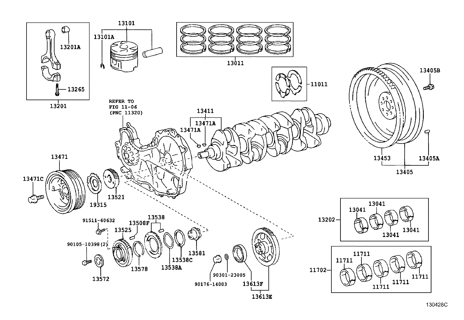13205-30030 BEARING SET, CONNECTING ROD product image