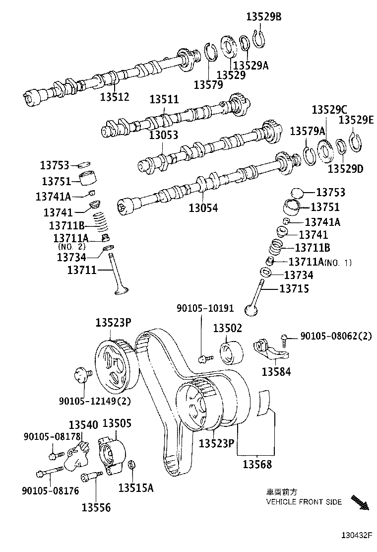 13523-0H010 GEAR OR SPROCKET, CAMSHAFT TIMING product image