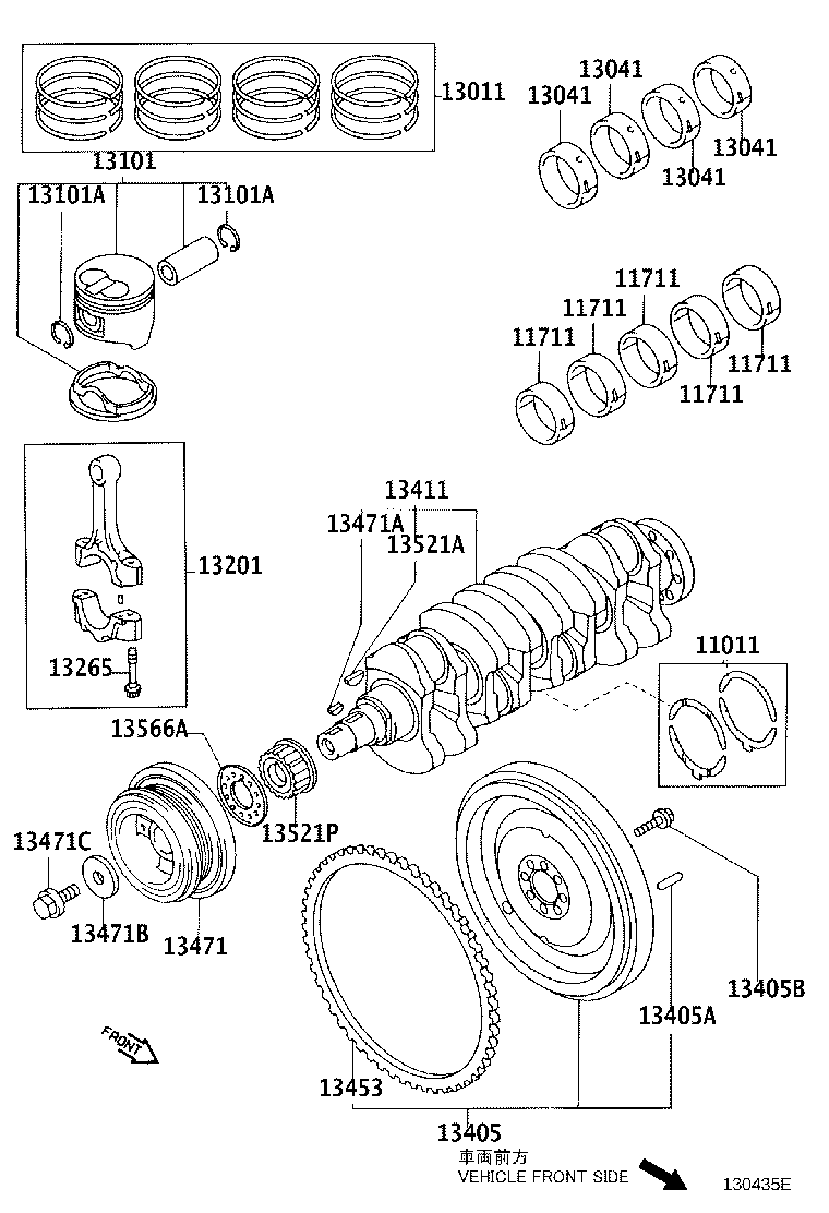 13453-0D030 GEAR, FLYWHEEL RING product image