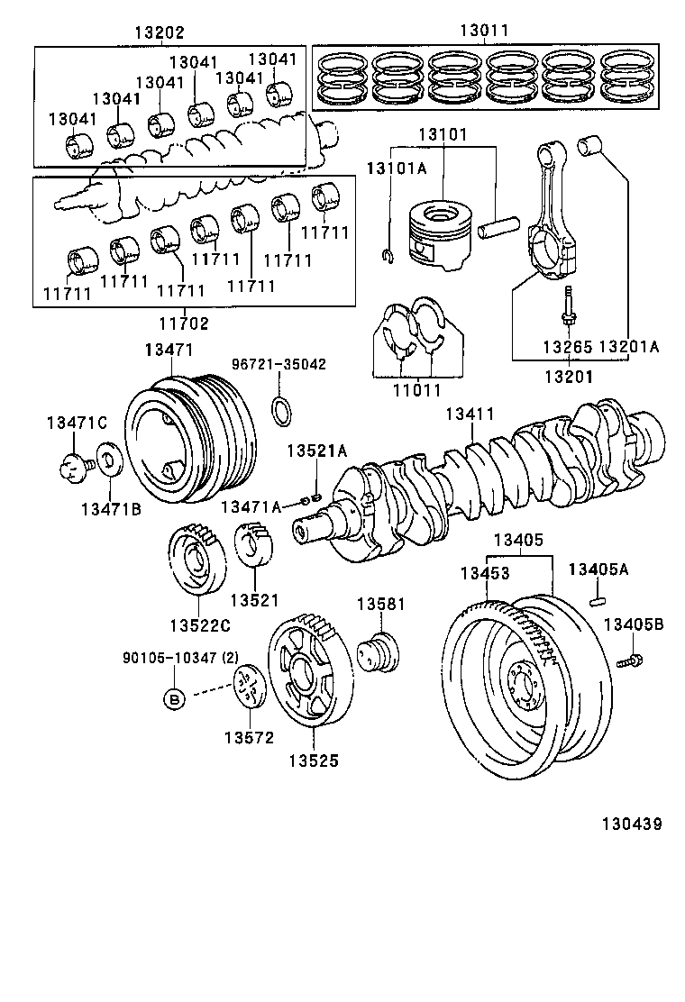 13204-66030 BEARING SET, CONNECTING ROD product image