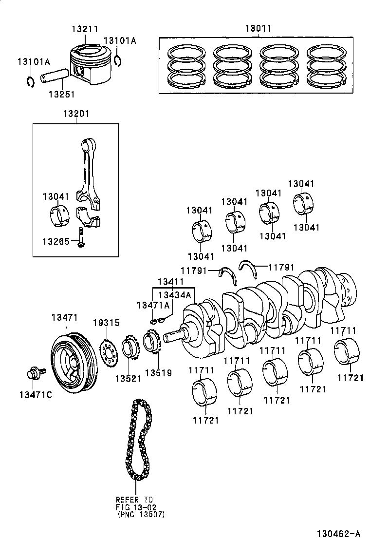 13201-29036 ROD SUB-ASSY, CONNECTING product image
