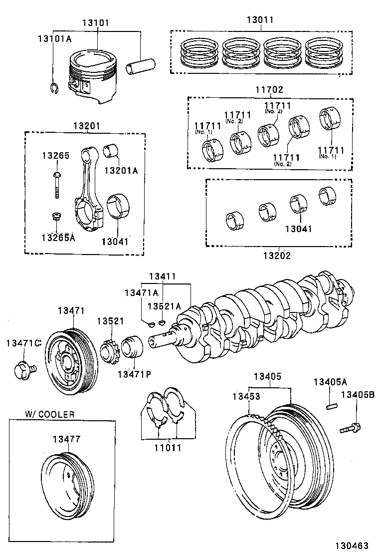 13101-05020-01 PISTON SUB-ASSY, W/PIN product image